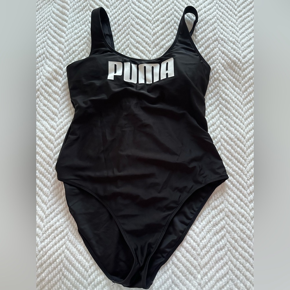 PUMA Women’s One-Piece Swimsuit Black